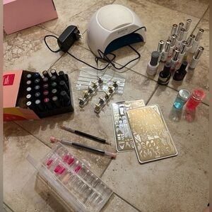 SUNUV Nail Lamp with Gel Polish Set kit